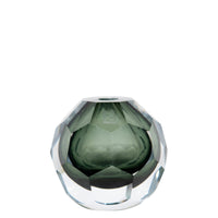 Vase géométrique en cristal - Vert