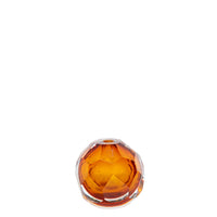 Vase géométrique en cristal - Orange