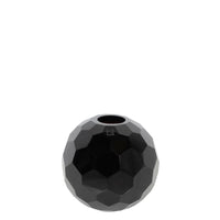 Vase en cristal à design géométrique - Noir