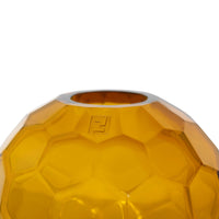 Vase géométrique en cristal - Bronze