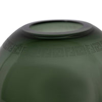 Vase en cristal texturé - Vert Foncé