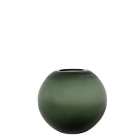 Vase en cristal texturé - Vert Foncé