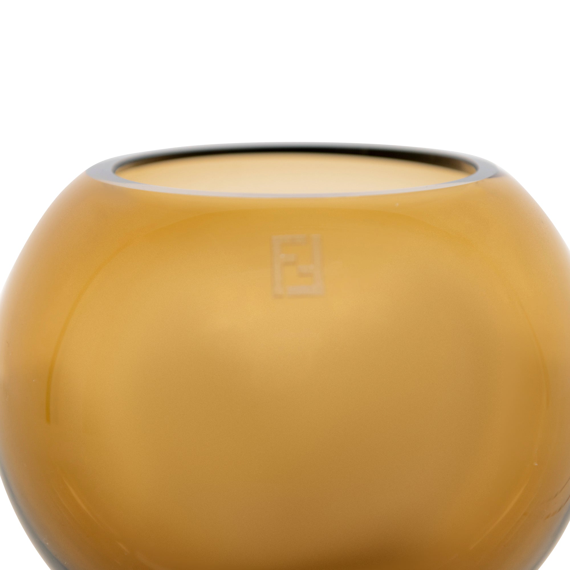 Vase globe en cristal - Bronze