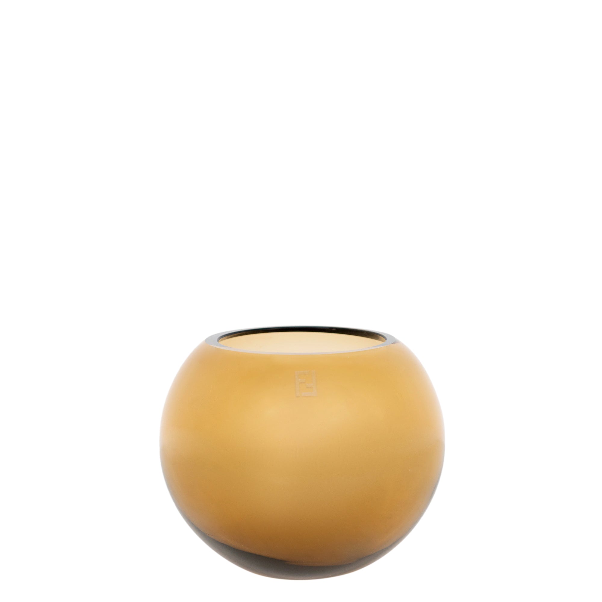 Vase globe en cristal - Bronze