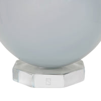 Vase rond mat sur base hexagonale - Blanc Opaque