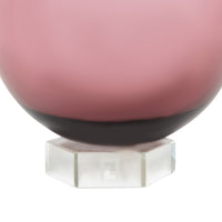 Vase en cristal en dégradé - Rose