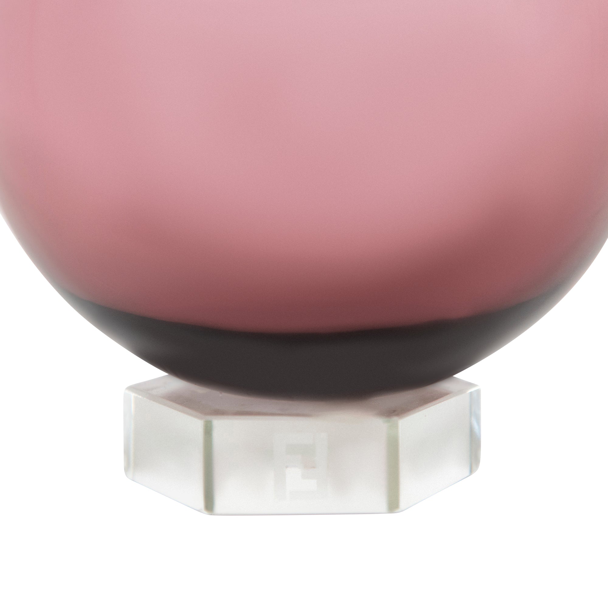 Vase en cristal en dégradé - Rose