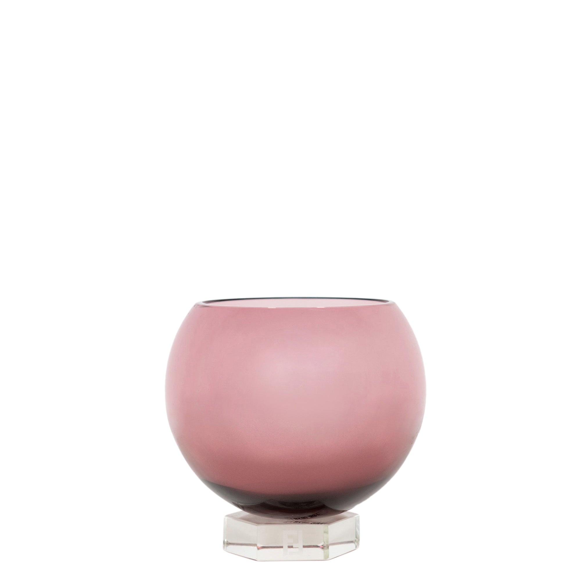 Vase en cristal en dégradé - Rose