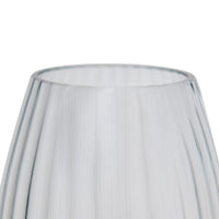 Vase en cristal à panneaux - Transparent
