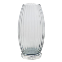 Vase en cristal à panneaux - Transparent