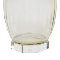 Vase en cristal rayé vertical - Or