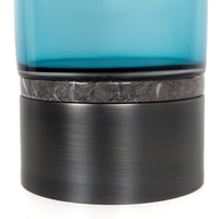 Vase cylindrique et métal - Vert & Metal