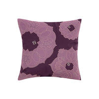 Coussin décoratif à motifs floraux - Violet