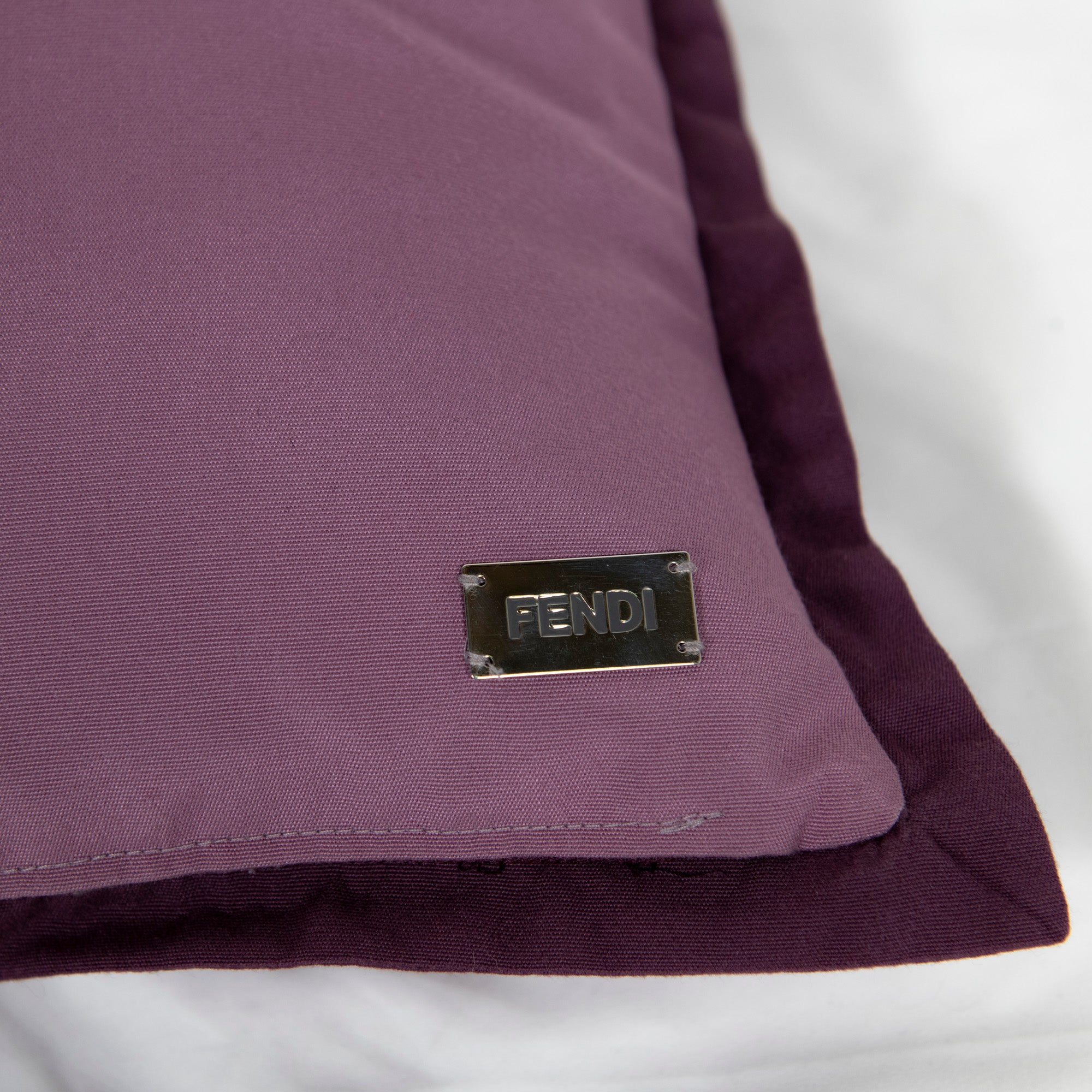 Coussin décoratif matelassé à motif losange - Pourpre