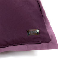 Coussin carré matelassé à motifs losanges - Violet