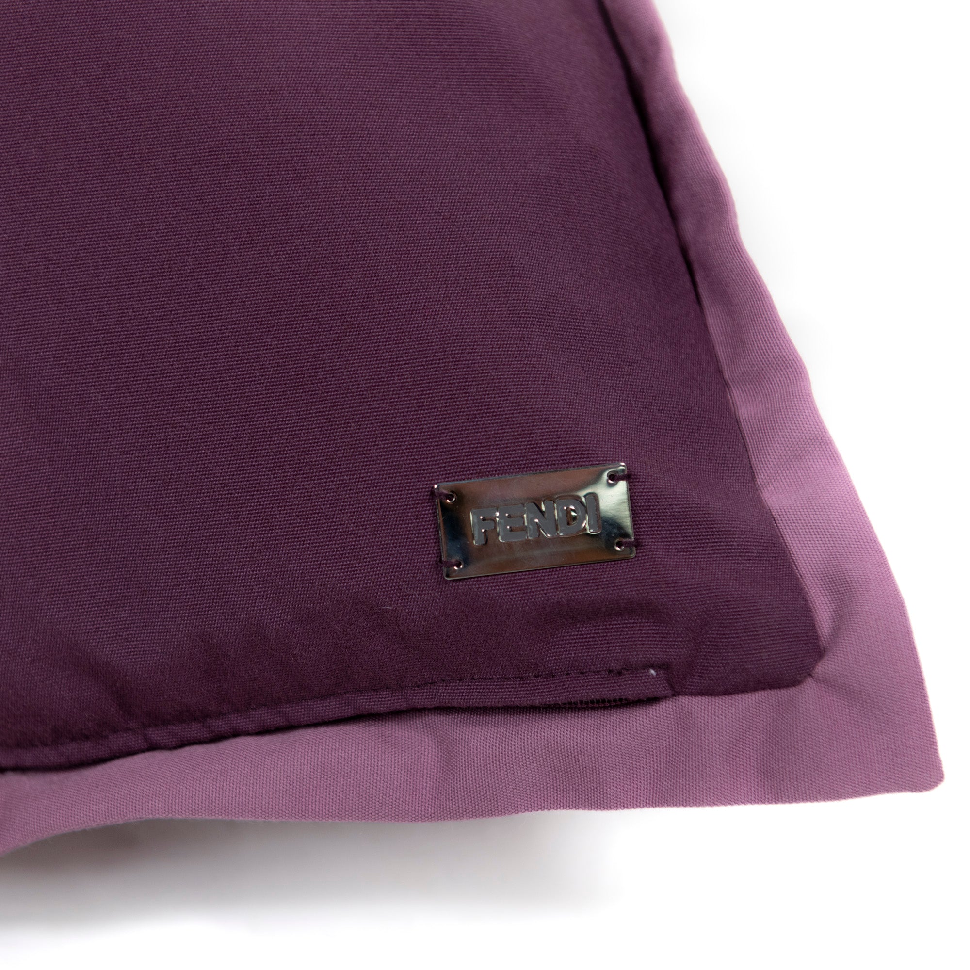 Coussin carré matelassé à motifs losanges - Violet