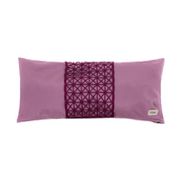 Coussin rectangulaire à motif en croisillon - Violet