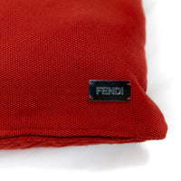 Coussin décoratif à motif géométrique - Rouge