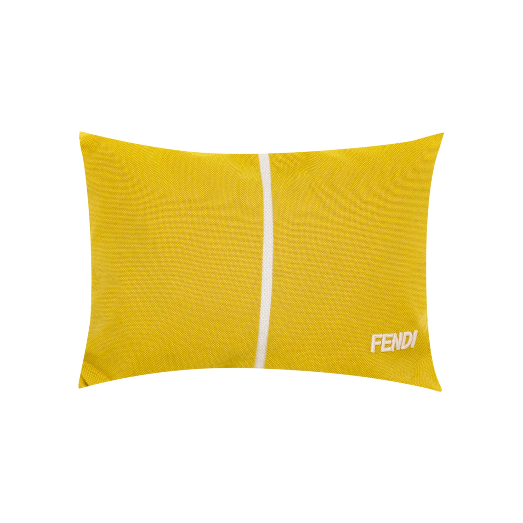 Coussin rectangulaire à rayure verticale - Jaune Doré