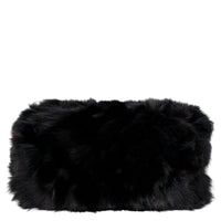 Plaid rectangulaire en fourrure - Noir