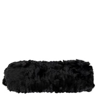Plaid rectangulaire en fourrure - Noir