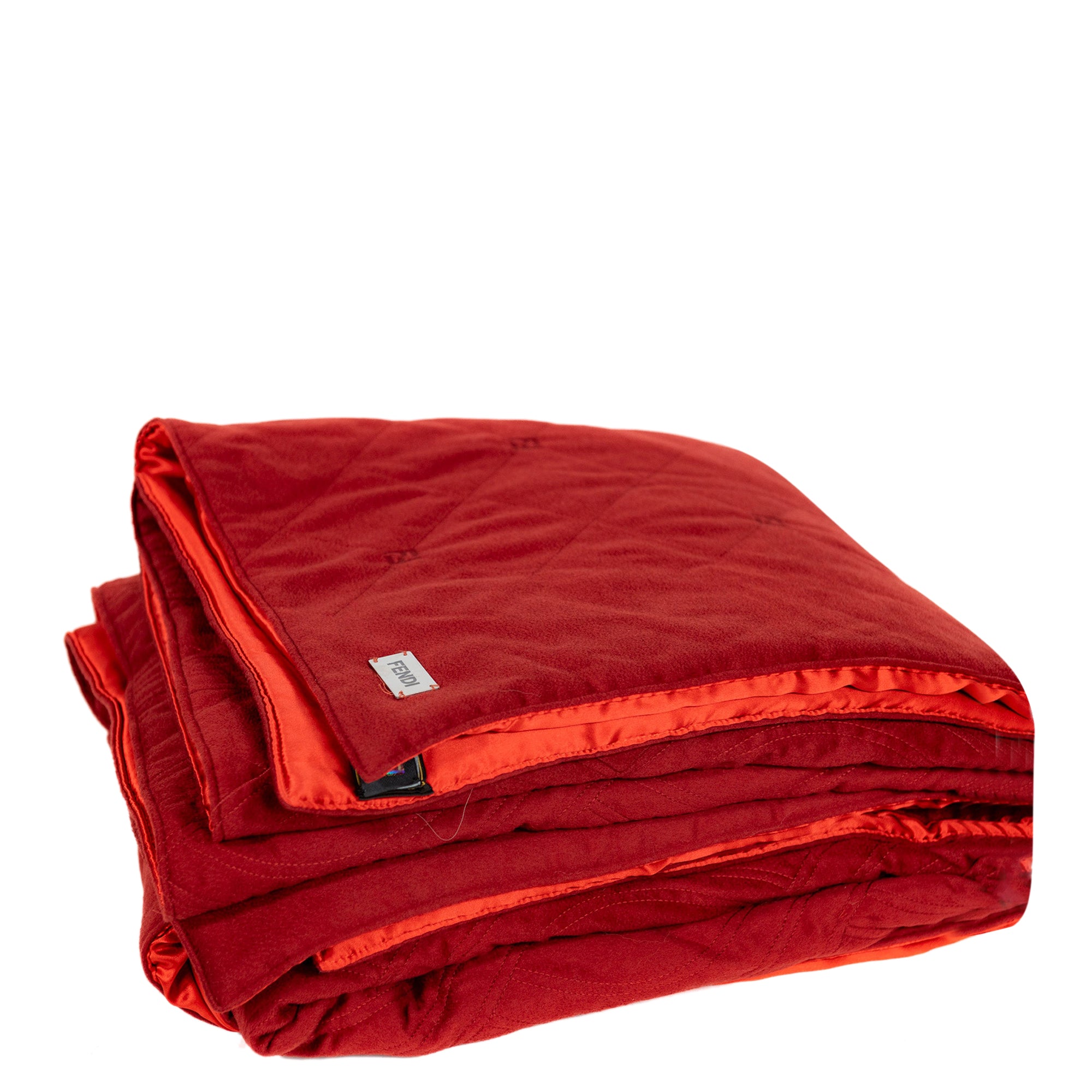 Plaid en cachemire à motif losange - Rouge Profond