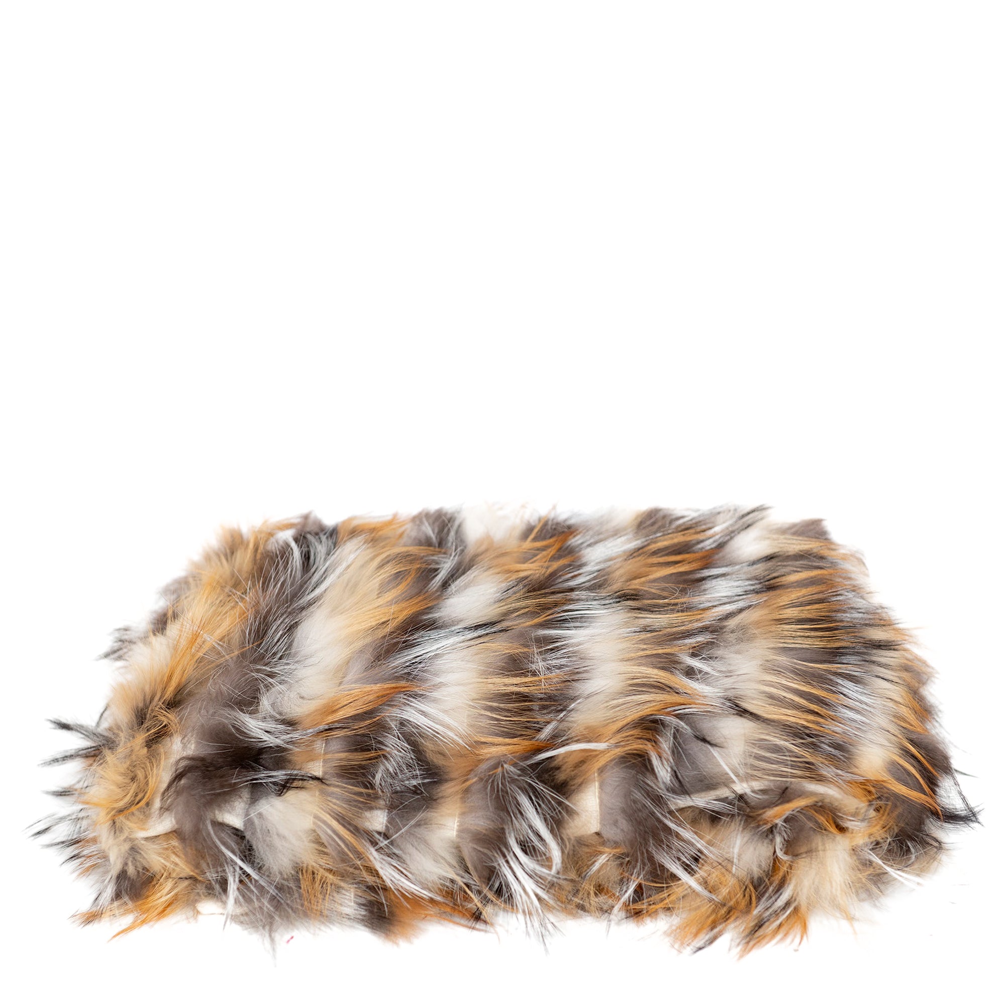 Plaid en fourrure longue - Multicolore