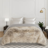 Plaid en fourrure longue - Multicolore