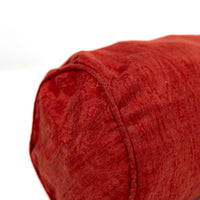 Coussin traversin en texture tissée - Rouge