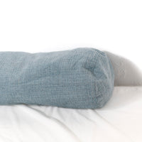 Coussin traversin texturé - Bleu Clair