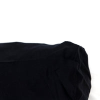 Coussin traversin en coton à bouts arrondis - Noir