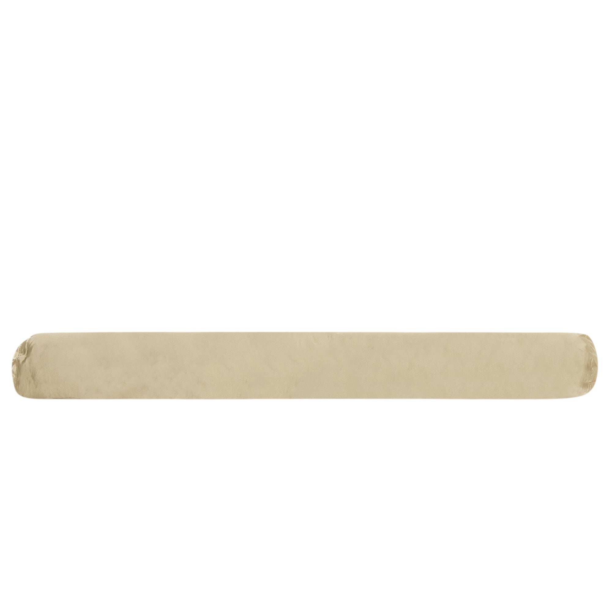 Coussin traversin en velours - Beige