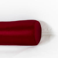 Coussin traversin en velours mélangé - Rouge