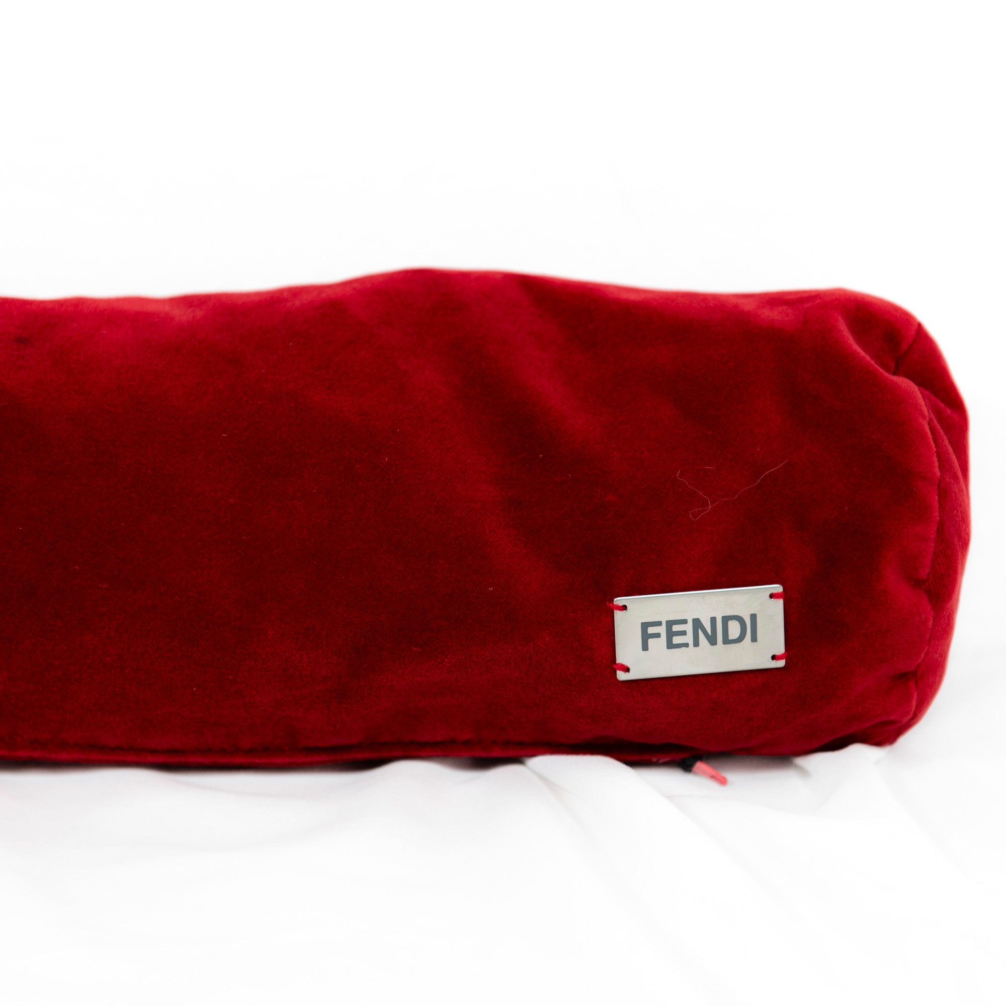 Coussin traversin en velours - Bourgogne
