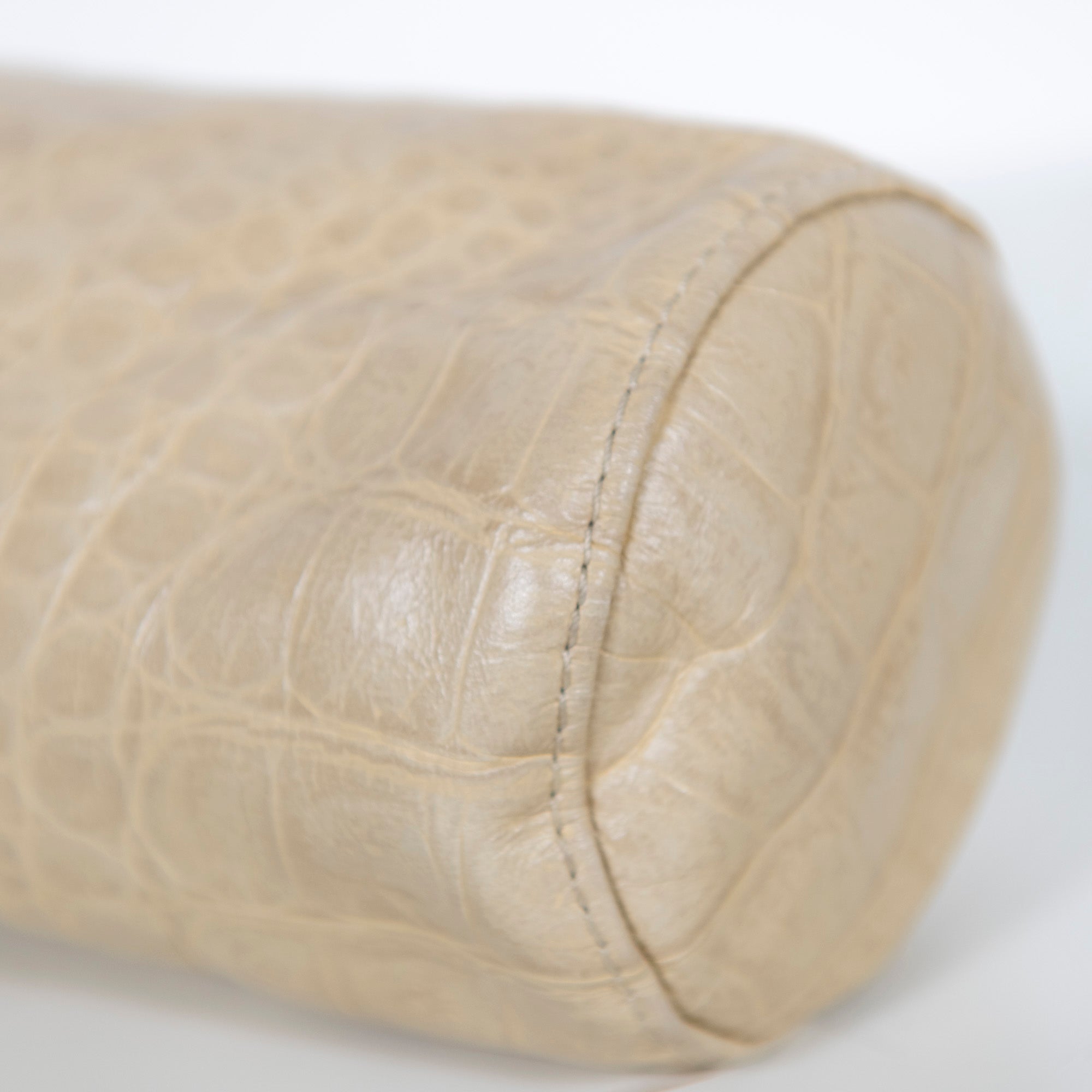 Coussin traversin en relief - Beige Crème