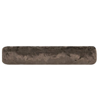 Coussin traversin en fourrure douce - Marron