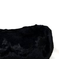Coussin traversin long à bords arrondis - Noir