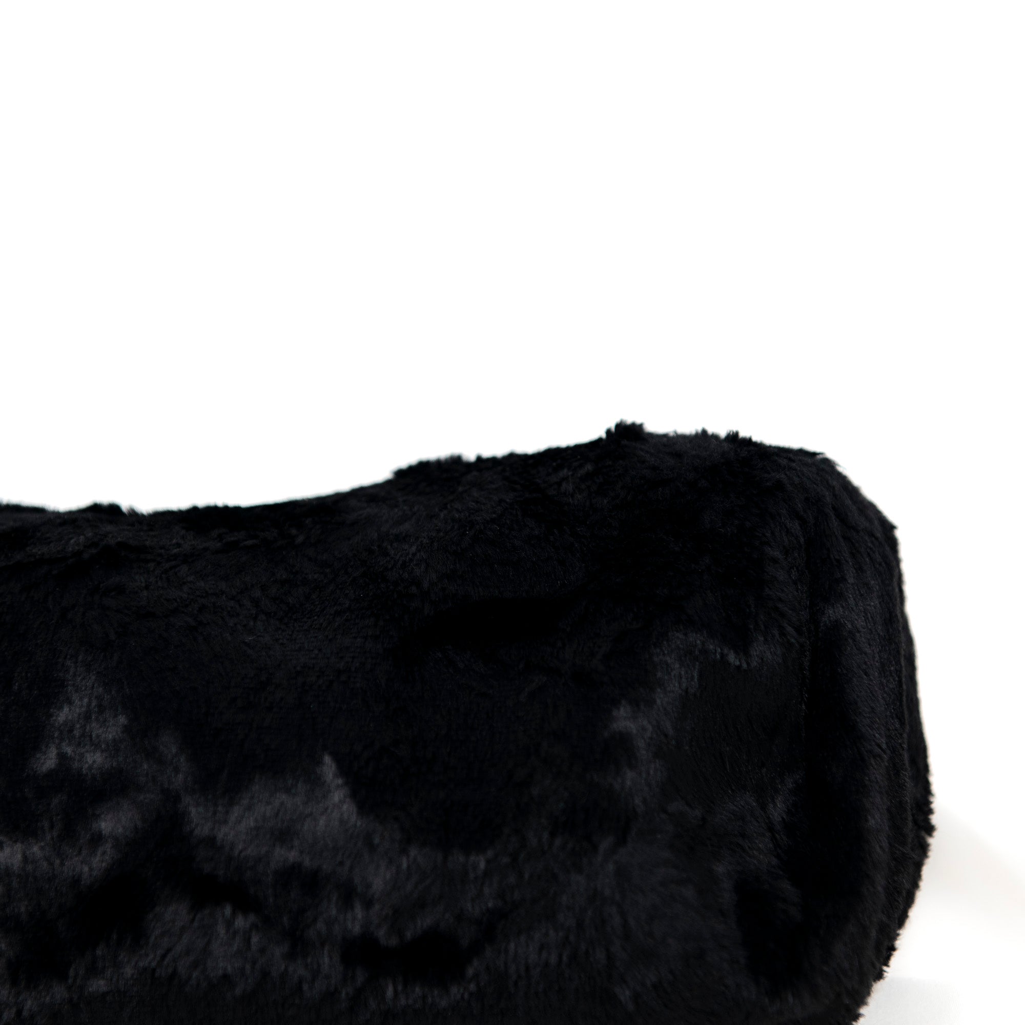 Coussin traversin long à bords arrondis - Noir