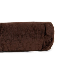 Coussin traversin texturé embossé - Marron Foncé