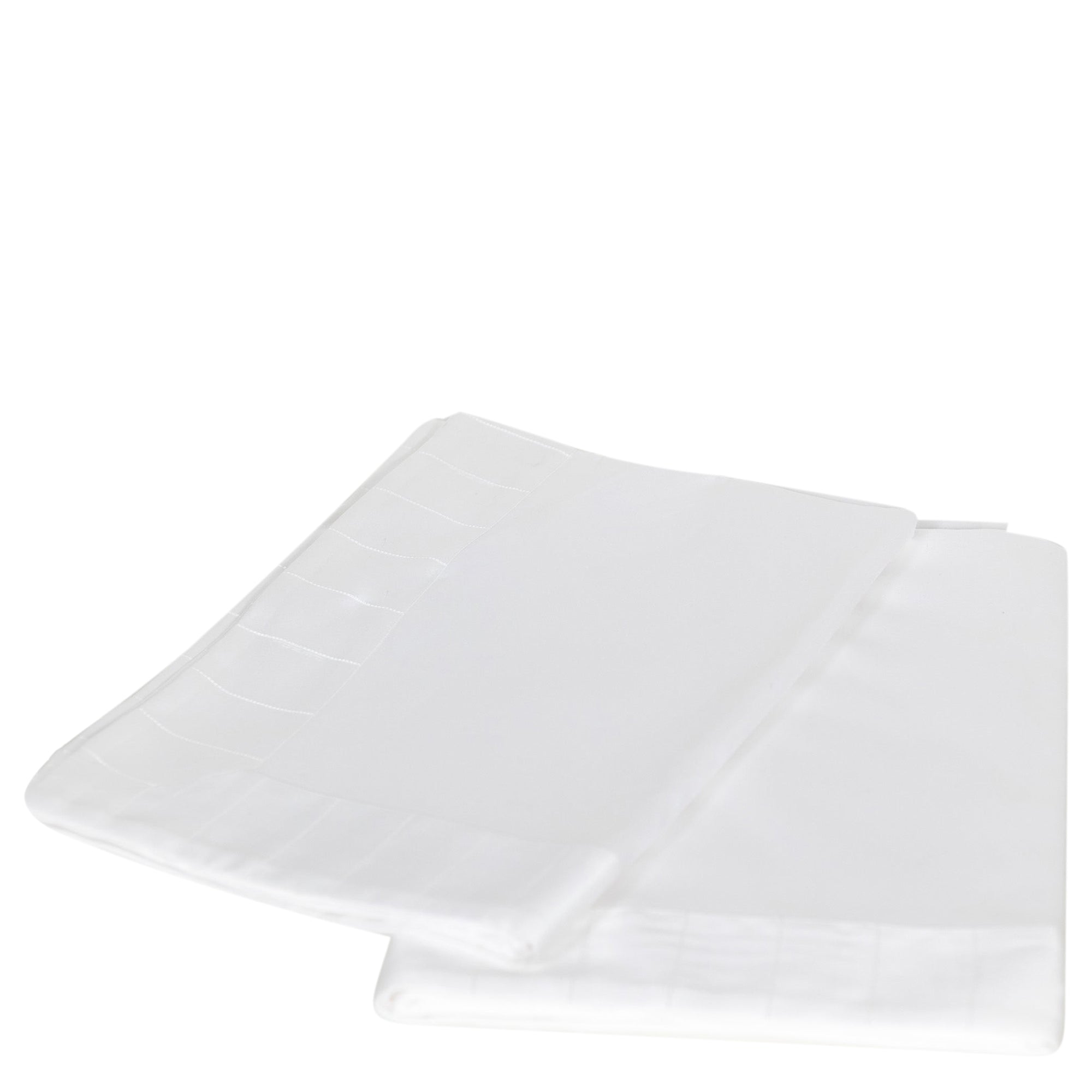 Set de housses d'oreillers en coton à bordure subtile - Blanc