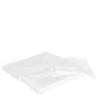 Parure de lit en coton avec motif entrelacé - Blanc