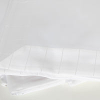 Parure de lit en coton à bordure à motif - Blanc
