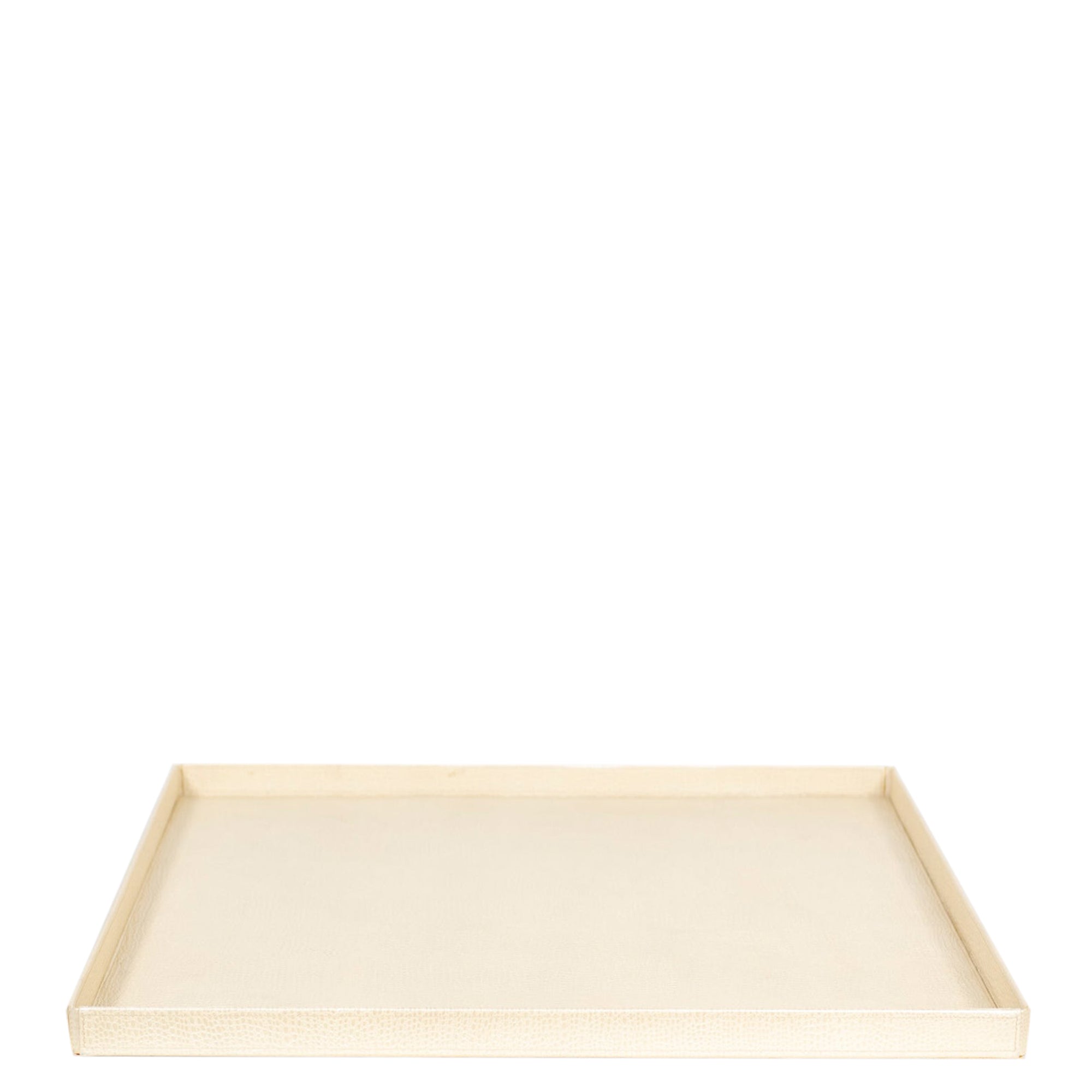 Plateau en cuir - Beige Clair