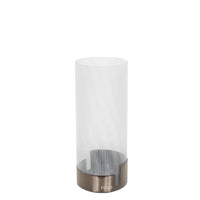 Vase en cristal cannelé - Bronze