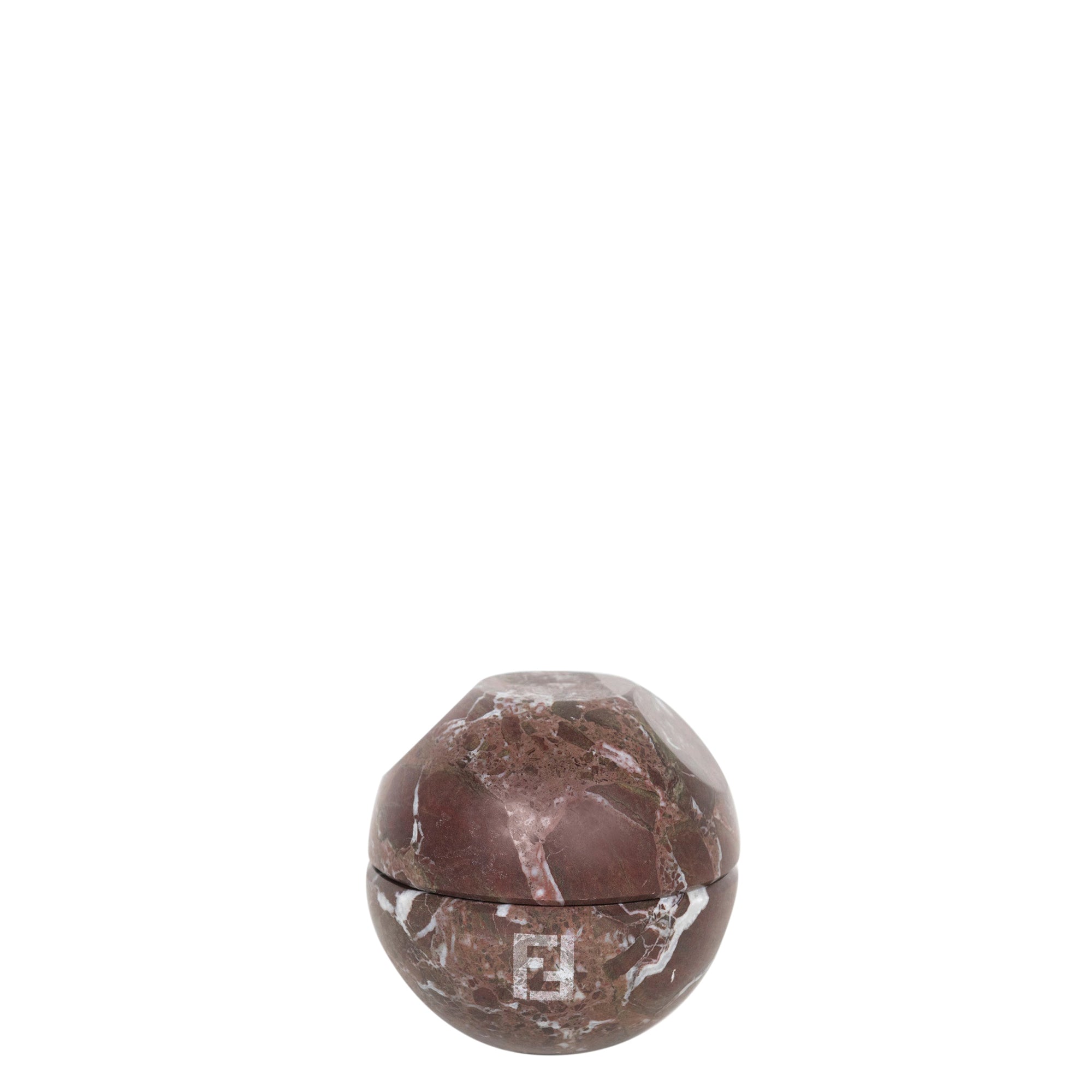 Boîte décorative en marbre - Marron