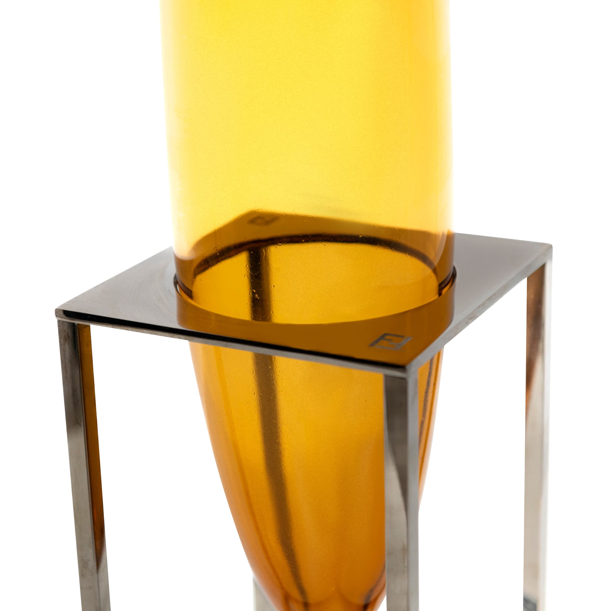 Vase haut en cristal à forme élancée - Rose
