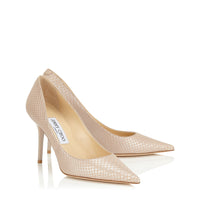 Agnes pointy-toe pumps 85 in leather - Nude