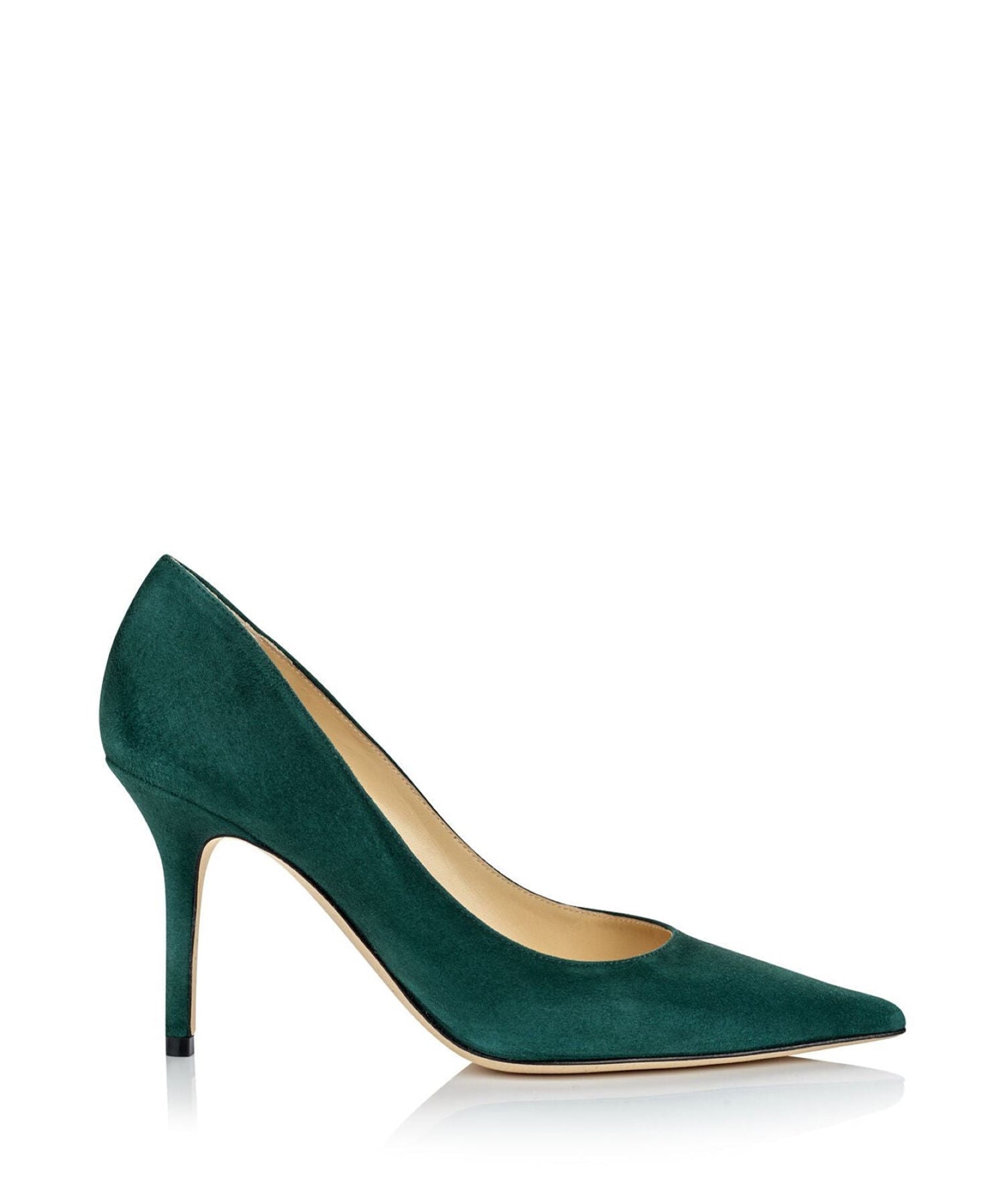 Agnes 85 pumps - Forest Green