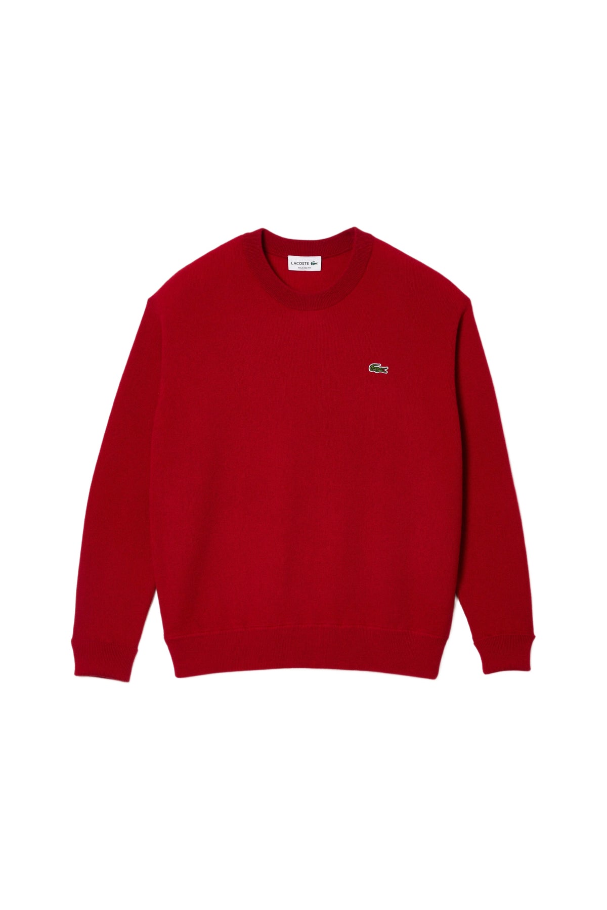 Wool crew-neck jumper - Red
