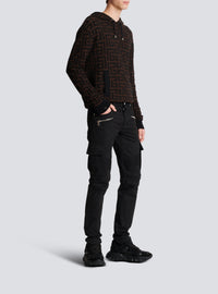Tapered cargo trousers - Black